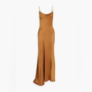 SIMKHAI Finley draped satin-crepe maxi dress